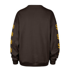 San Diego Padres '47 Women's Trendy Team Go Big Oversized Sweatshirt - Brown Sweatshirts