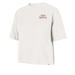 St. Louis Cardinals '47 Women's Love Letter Reed City T-Shirt - Cream T-shirts