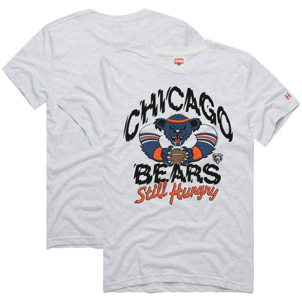 Chicago Bears Homage NFL x Grateful Dead Tri-Blend T-Shirt - Ash T-shirts