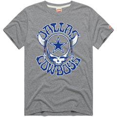 Dallas Cowboys Homage NFL x Grateful Dead Tri-Blend T-Shirt - Gray T-shirts