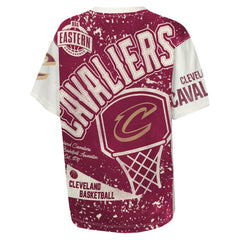 Cleveland Cavaliers Outerstuff Youth Top Player All-Over-Print T-Shirt Cream outlet