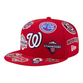 Washington Nationals New Era All Over 59FIFTY Fitted Hat - Red Hats