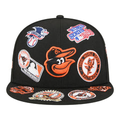 Baltimore Orioles New Era All Over 59FIFTY Fitted Hat - Black Hats
