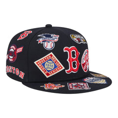 Boston Red Sox New Era All Over 59FIFTY Fitted Hat - Navy Hats