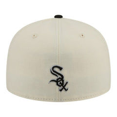 Chicago White Sox New Era Two-Tone Stitch 59FIFTY Fitted Hat - Cream Hats