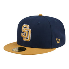 San Diego Padres New Era Two-Tone Color Pack 59FIFTY Fitted Hat - Navy/Khaki Hats