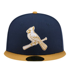 St. Louis Cardinals New Era Two-Tone Color Pack 59FIFTY Fitted Hat - Navy/Khaki Hats