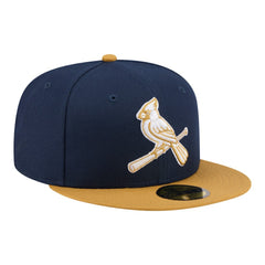St. Louis Cardinals New Era Two-Tone Color Pack 59FIFTY Fitted Hat - Navy/Khaki Hats