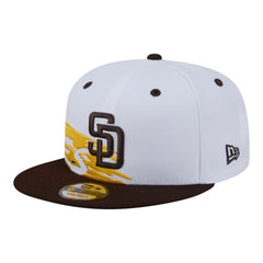 San Diego Padres New Era 9FIFTY Snapback Hat - White/Brown Hats