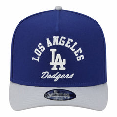 Los Angeles Dodgers New Era Arched A-Frame 9FIFTY Adjustable Hat - Royal/Gray Hats