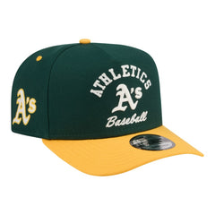 Athletics New Era Arched A-Frame 9FIFTY Adjustable Hat - Green Hats