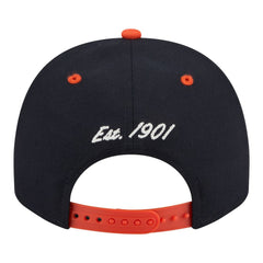 Detroit Tigers New Era Arched A-Frame 9FIFTY Adjustable Hat - Navy/Orange Hats