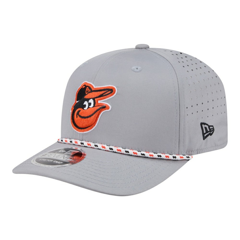 Baltimore Orioles New Era Sport Rope 9SEVENTY Adjustable Hat - Gray Hats