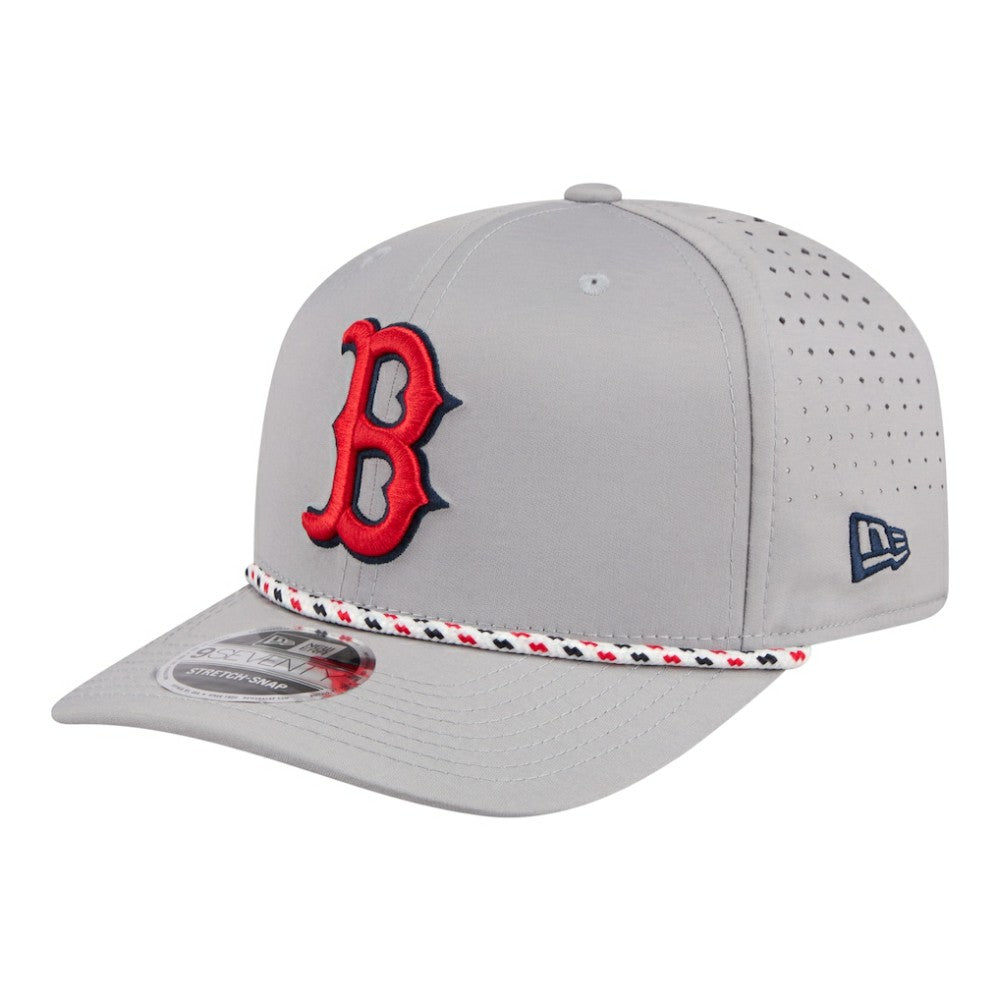 Boston Red Sox New Era Sport Rope 9SEVENTY Adjustable Hat - Gray Hats