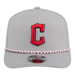 Cleveland Guardians New Era Sport Rope 9SEVENTY Adjustable Hat - Gray Hats
