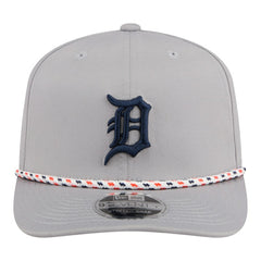 Detroit Tigers New Era Sport Rope 9SEVENTY Adjustable Hat - Gray Hats