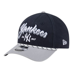 New York Yankees New Era Team Loyal 9FORTY M-Crown Adjustable Hat - Navy/Gray Hats