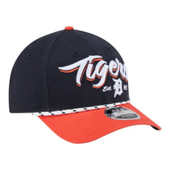 Detroit Tigers New Era Team Loyal 9FORTY M-Crown Adjustable Hat - Navy/Orange Hats
