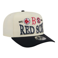 Boston Red Sox New Era Throwback Tri-Hit A-Frame 9FIFTY Adjustable Hat - Cream Hats