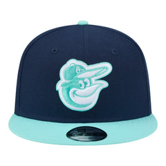 Baltimore Orioles New Era Two-Tone Color Pack 9FIFTY Snapback Hat - Navy/Turquoise Hats