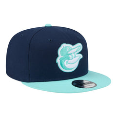 Baltimore Orioles New Era Two-Tone Color Pack 9FIFTY Snapback Hat - Navy/Turquoise Hats