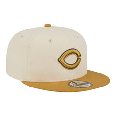 Cincinnati Reds New Era 2-Tone Color Pack 9FIFTY Snapback Hat - Light Beige/Khaki Hats