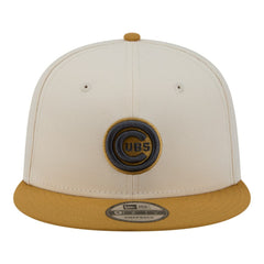 Chicago Cubs New Era 2-Tone Color Pack 9FIFTY Snapback Hat - Light Beige/Khaki Hats