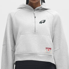 Philadelphia Eagles lululemon Women's Scuba Oversized Half-Zip Hoodie - Heathered Core Ultra Light Grey Hoodies