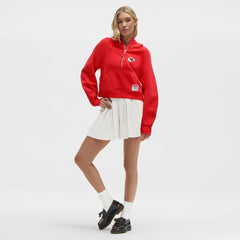 Kansas City Chiefs lululemon Women's Scuba Oversized Half-Zip Hoodie - True Red Hoodies