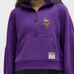 Minnesota Vikings lululemon Women's Scuba Oversized Half-Zip Hoodie - College Purple Hoodies
