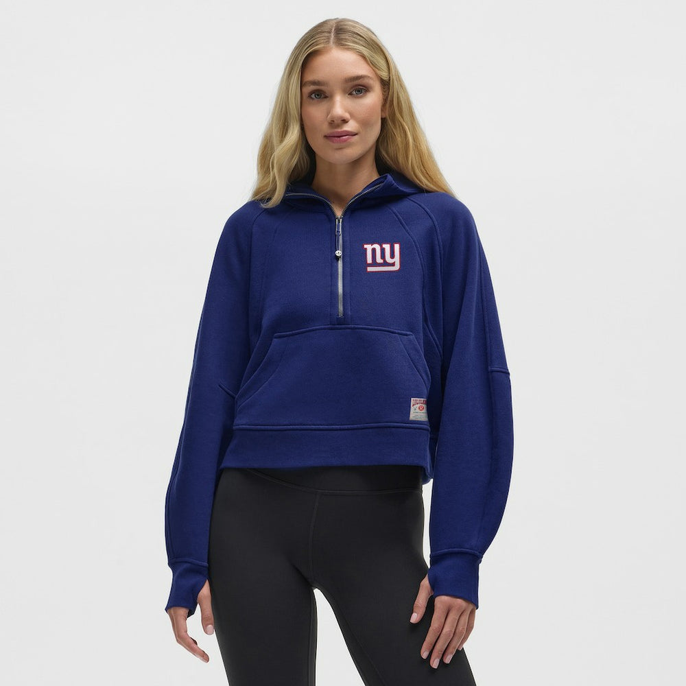 New York Giants lululemon Women's Scuba Oversized Half-Zip Hoodie - Larkspur Hoodies