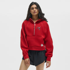 Tampa Bay Buccaneers lululemon Women's Scuba Oversized Half-Zip Hoodie - College Crimson Hoodies