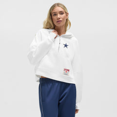 Dallas Cowboys lululemon Women's Scuba Oversized Half-Zip Hoodie - White Hoodies
