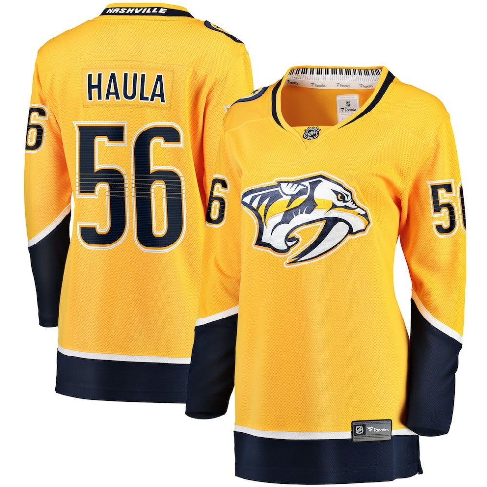 Erik Haula Nashville Predators Fanatics Women's Home Breakaway Player Jersey - Gold | US 203275978