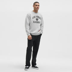 Las Vegas Raiders lululemon Steady State Sweatshirt - Heathered Silver Drop Sweatshirts