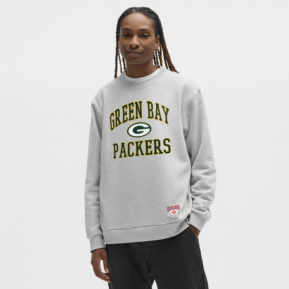 Green Bay Packers lululemon Steady State Sweatshirt - Heathered Silver Drop Sweatshirts
