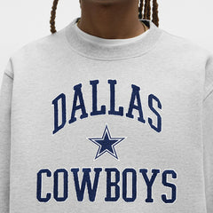 Dallas Cowboys lululemon Steady State Sweatshirt - Heathered Silver Drop Sweatshirts