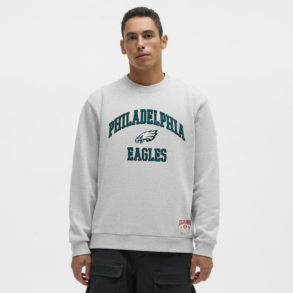 Philadelphia Eagles lululemon Steady State Sweatshirt - Heathered Silver Drop Sweatshirts