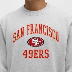 San Francisco 49ers lululemon Steady State Sweatshirt - Heathered Silver Drop Sweatshirts