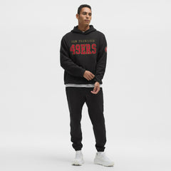 San Francisco 49ers lululemon Steady State Pullover Hoodie - Black Hoodies