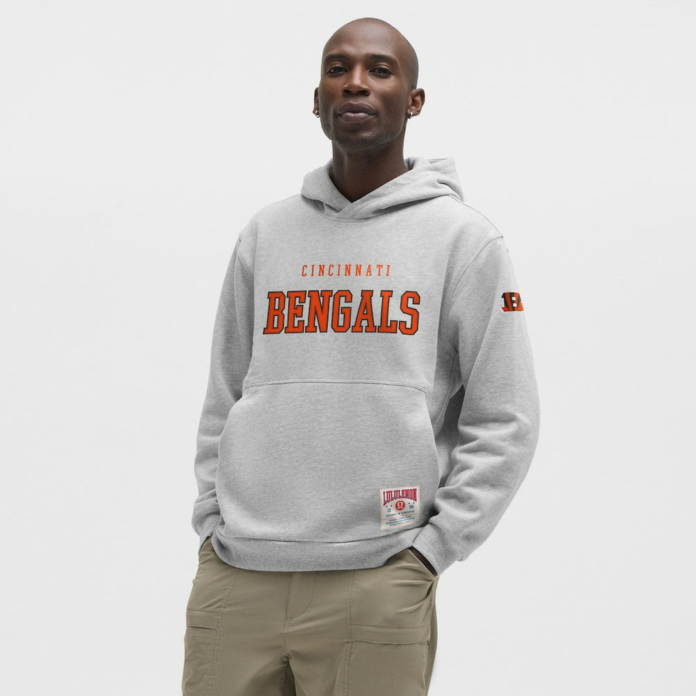 Cincinnati Bengals lululemon Steady State Pullover Hoodie - Heathered Silver Drop Hoodies