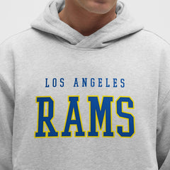 Los Angeles Rams lululemon Steady State Pullover Hoodie - Heathered Silver Drop Hoodies
