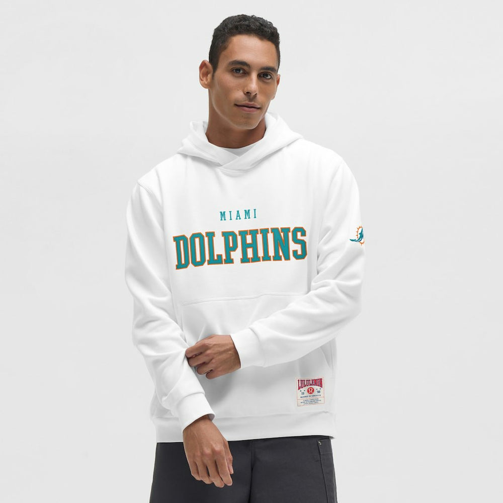 Miami Dolphins lululemon Steady State Pullover Hoodie - White Hoodies