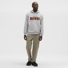 Cleveland Browns lululemon Steady State Pullover Hoodie - Heathered Silver Drop Hoodies