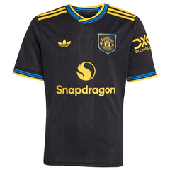 Manchester United Youth 2025/26 Third Replica Jersey Black - Adidas on sale