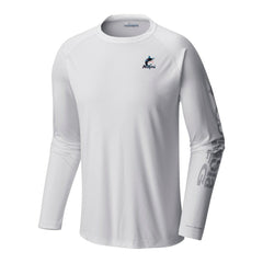 Miami Marlins Columbia Terminal Tackle Long Sleeve Shirt - White