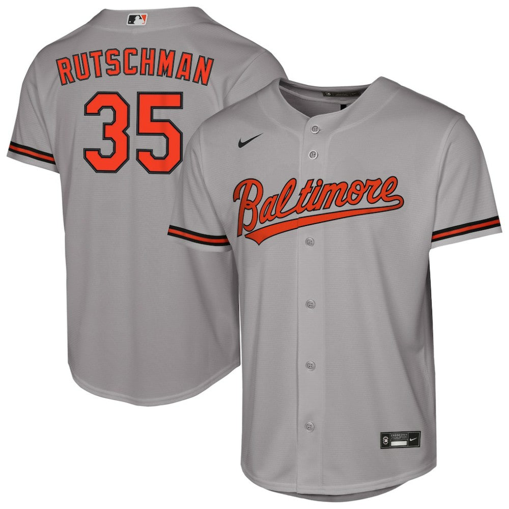Adley Rutschman Baltimore Orioles Nike Youth Road Replica Jersey - Gray Jerseys