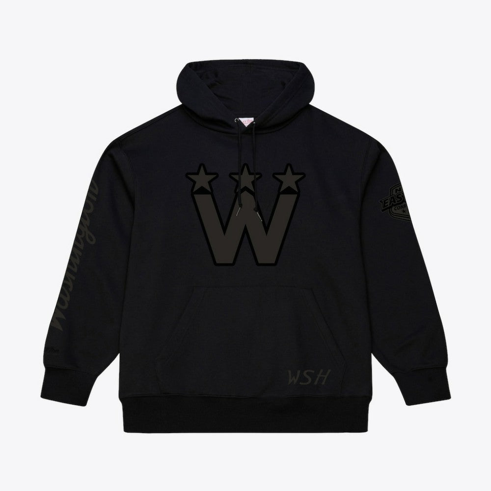 Washington Capitals Mitchell & Ness Phantom Fleece Hoodie - Black | US 203279104