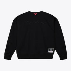Detroit Red Wings Mitchell & Ness Unisex Phantom Fleece Crew Neck Sweatshirt - Black | US 203279118
