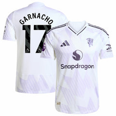Alejandro Garnacho Manchester United 2025/26 Away Player Jersey White - Adidas outlet